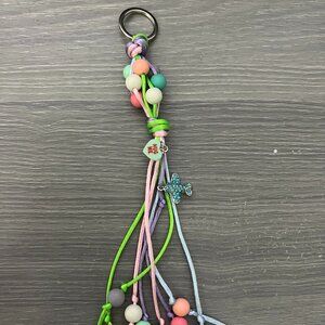 Keychain, Single Key, handmade, multicolor,